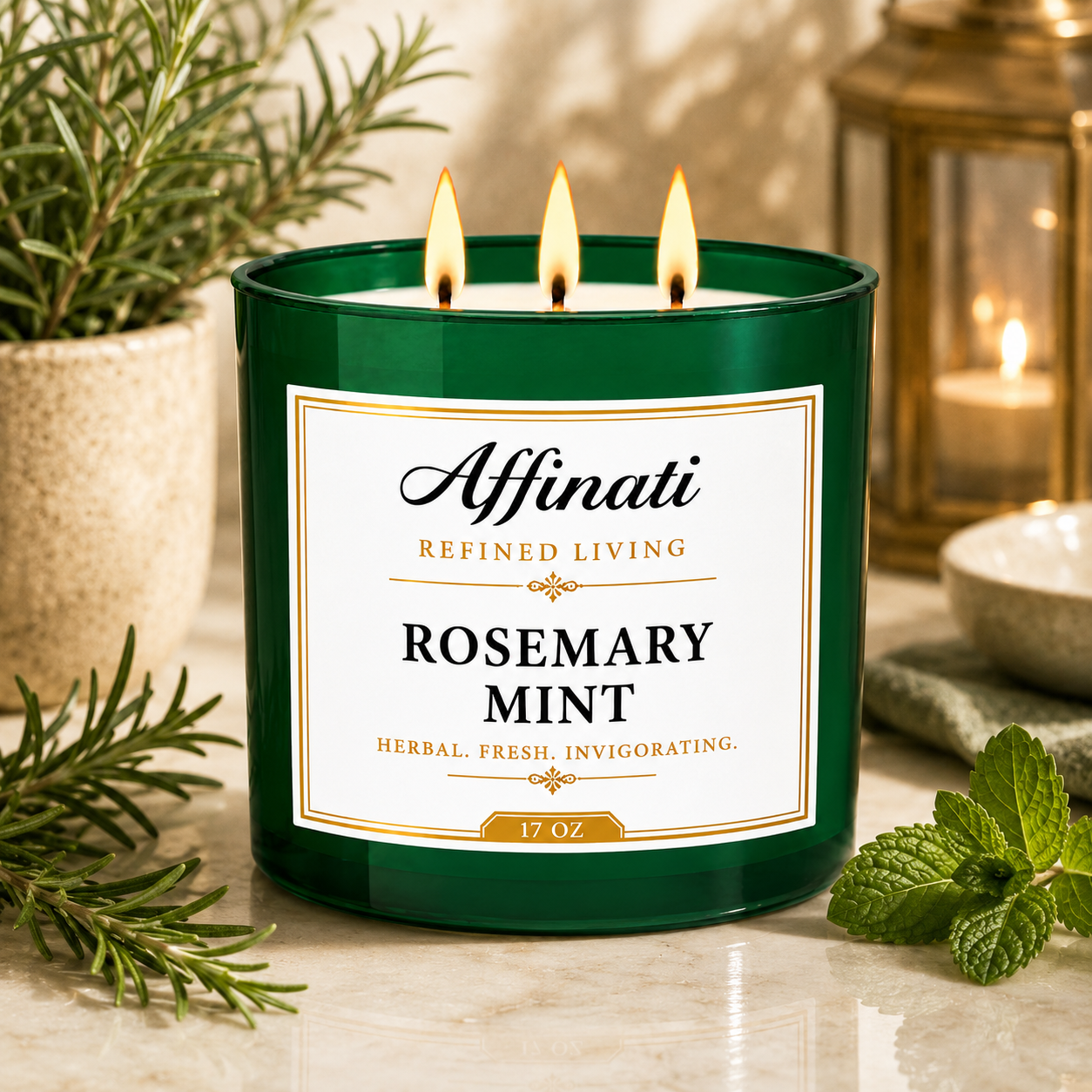 Rosemary Mint 3-Wick Candle
