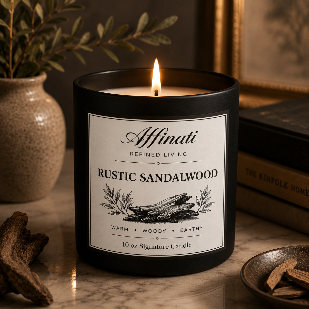 Rustic Sandalwood Signature Candle
