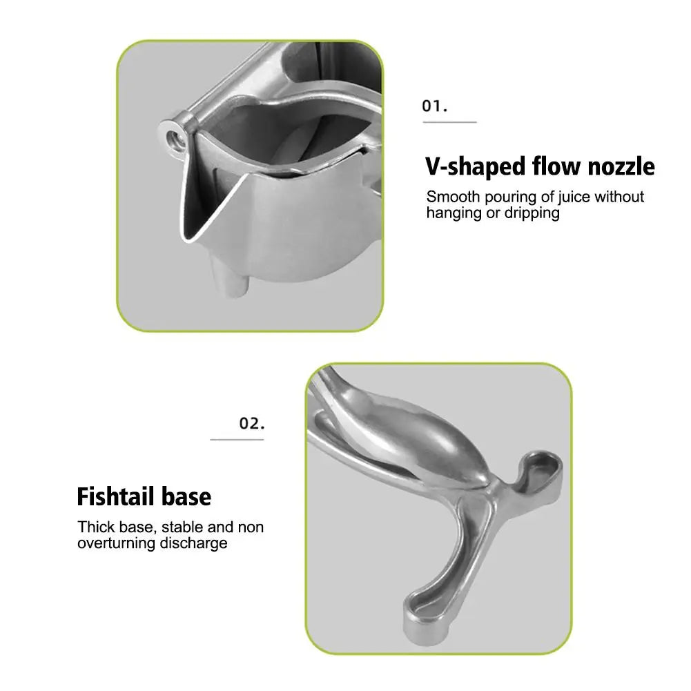 2025 Manual Juice Squeezer Aluminum Alloy Hand Pressure Juicer Pomegranate Orange Lemon Sugar Cane Juice Bar Kitchen Fruit Tool
