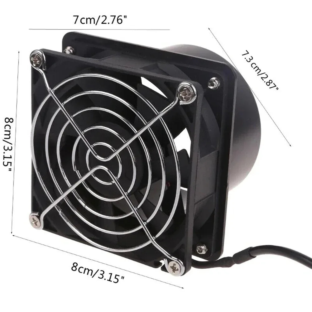 High-Performance Ventilation Fan with Powerful Suction and Plastic Duct Pipe for Effective Smoke and Dust Extraction System