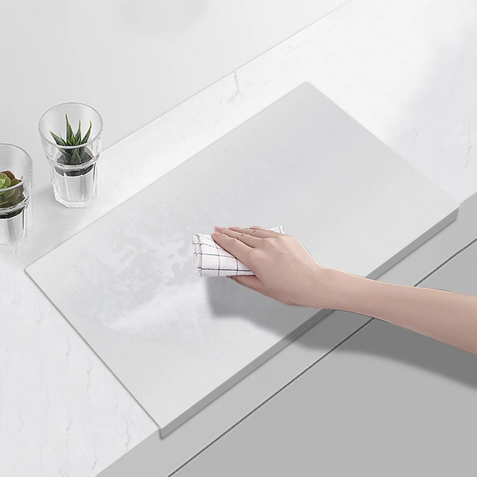 304 Stainless Steel Cutting Board, Anti-Scratch Chopping Board For Kitchen, Multi-Purpose Kitchen Chopping Block