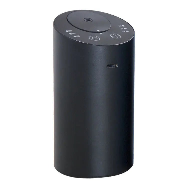 Wireless Car Aroma Diffuser Rechargeable Fragrance Humidifier with 20ml Empty Essential Oil Bottle for Car Bedroom Home