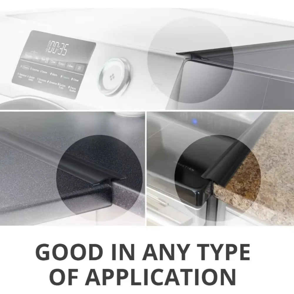 53cm Silicone Kitchen Stove Gap Cover Heat Resistant Anti-Oil Dust Water Seal for Gas Range Oven Countertop Sealing Strip