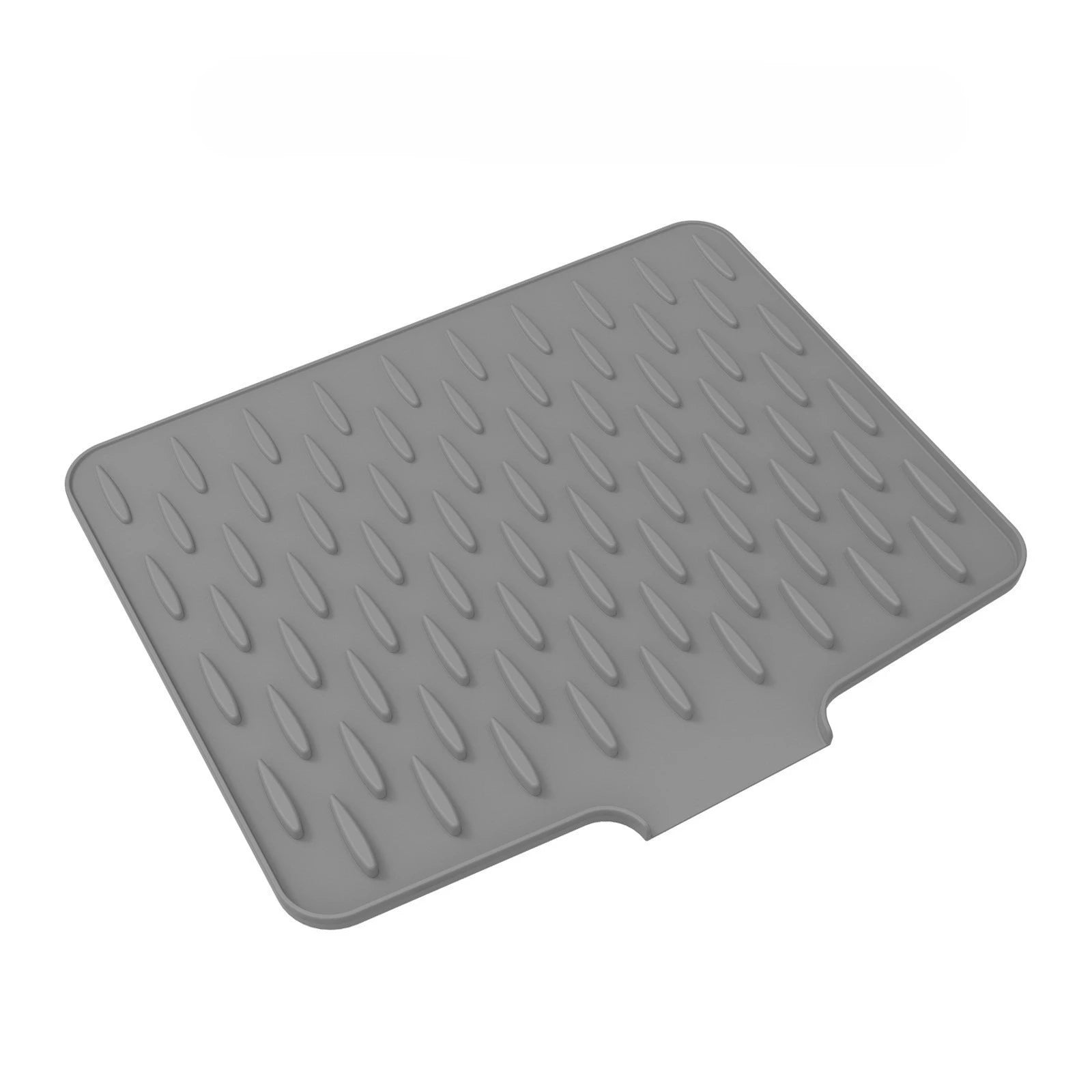Silicone Kitchen Drain Mat with Built in Drainage Easy Clean for Countertops Sinks Refrigerators Home Accessory Tool