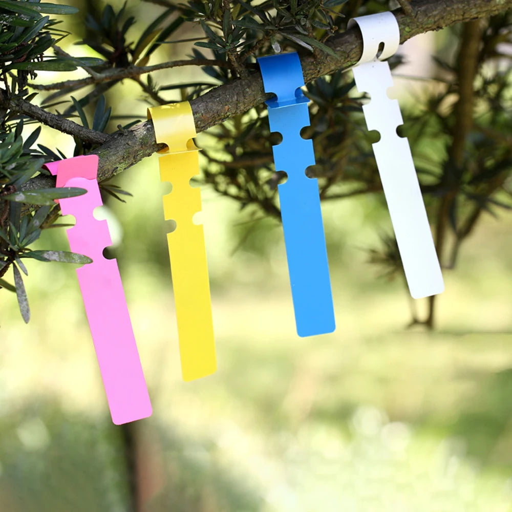 Garden100PCS Pvc Waterproof Ring For Flower Plant Labels, Seedlings, Orchids, Garden Floral Markers, Plastic Signboards