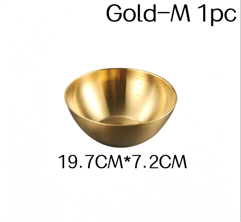 1/3pcs Stainless Steel Salad Bowl with Scale Large Capacity Flour Mixing Basin Multifunctional Bowls for Home Kitchen Essentials
