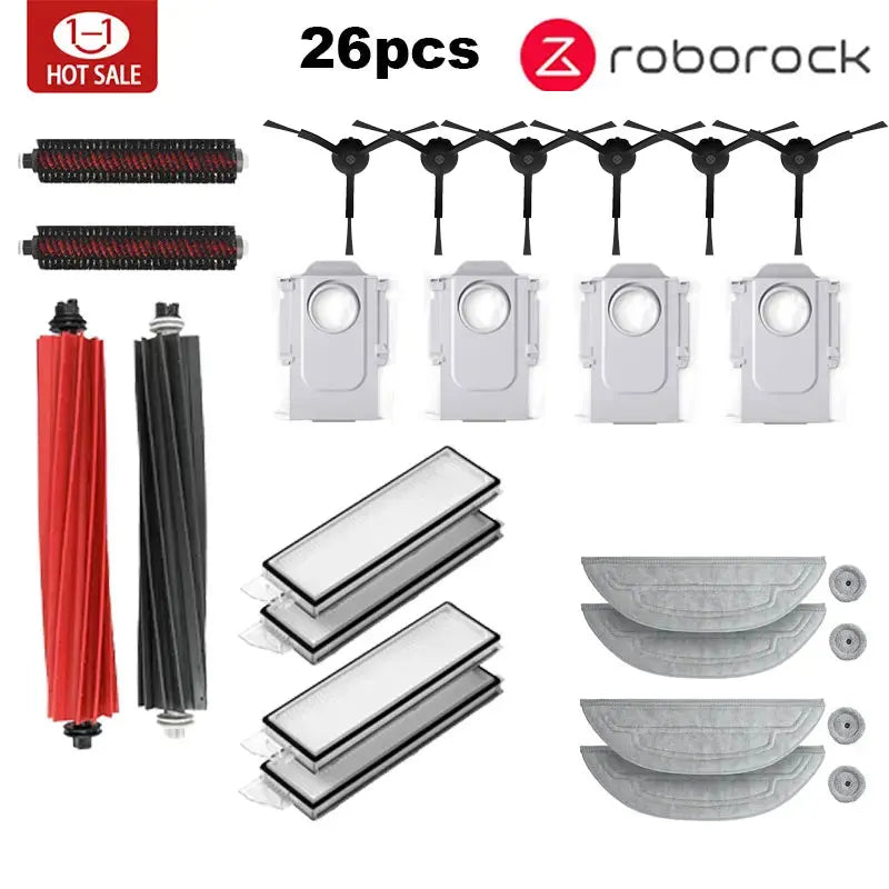 Roborock S8 MaxV Ultra robot Vacuum Cleaner Accessories mop Choth vacuum bags Side Brush Filter Replaceable Spare Parts