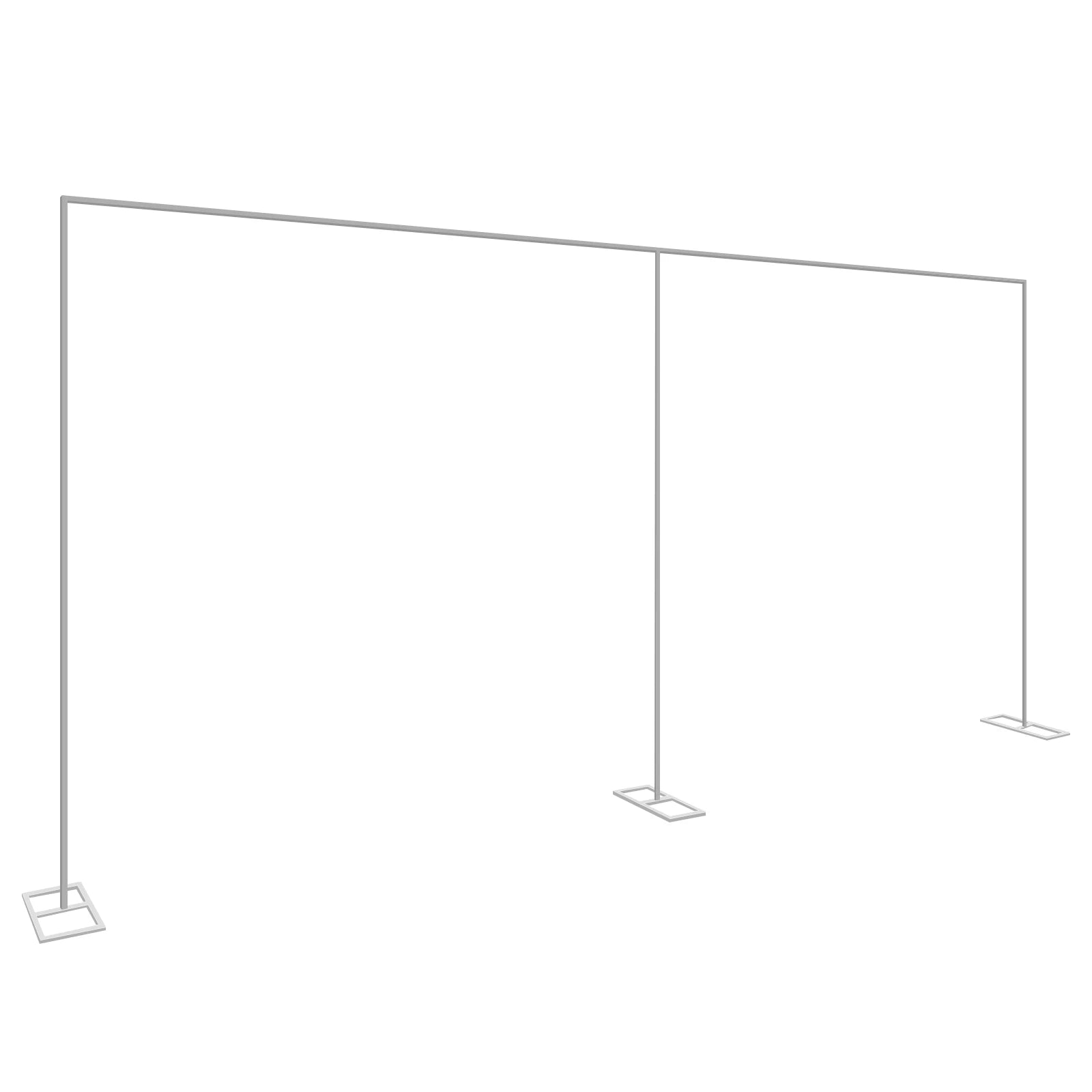10x20ft Heavy Duty Wedding Backdrop Stand 6M x 3M Square Metal Arch Frame Kit for Stage, Photography, Party, Curtain Support