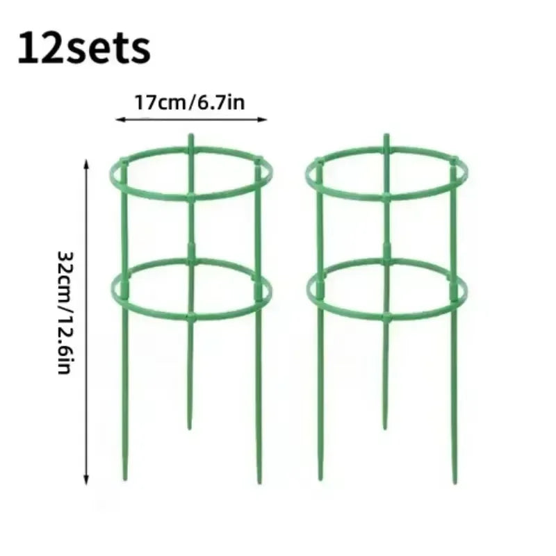 Plant Support Pile Half Round Climbing Vines Stake Bonsai Fixing Rod Garden Plant Stake Holder Flower Ring Support Rack