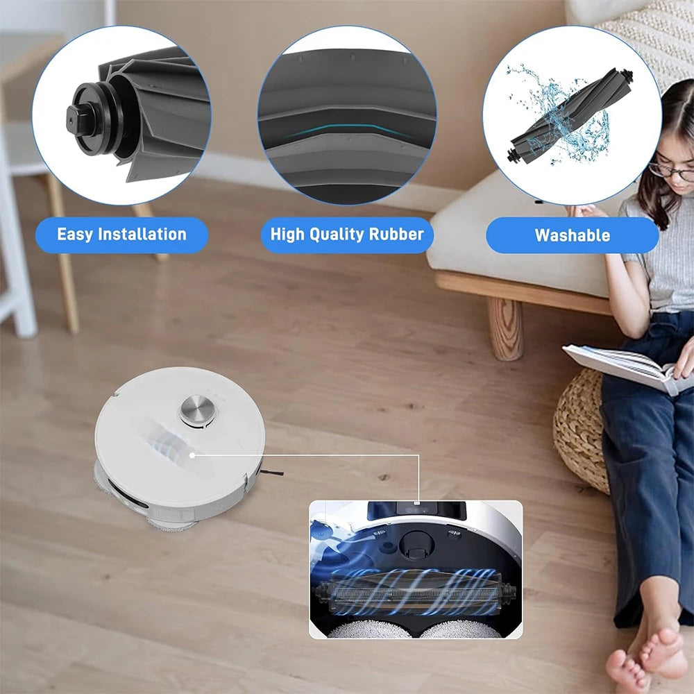 For Dreame Bot L30 Ultra L20 Ultra Robot Vacuum Spare Parts, Main Side Brush Hepa Filter Mop Cloth Dust Bag Accessories