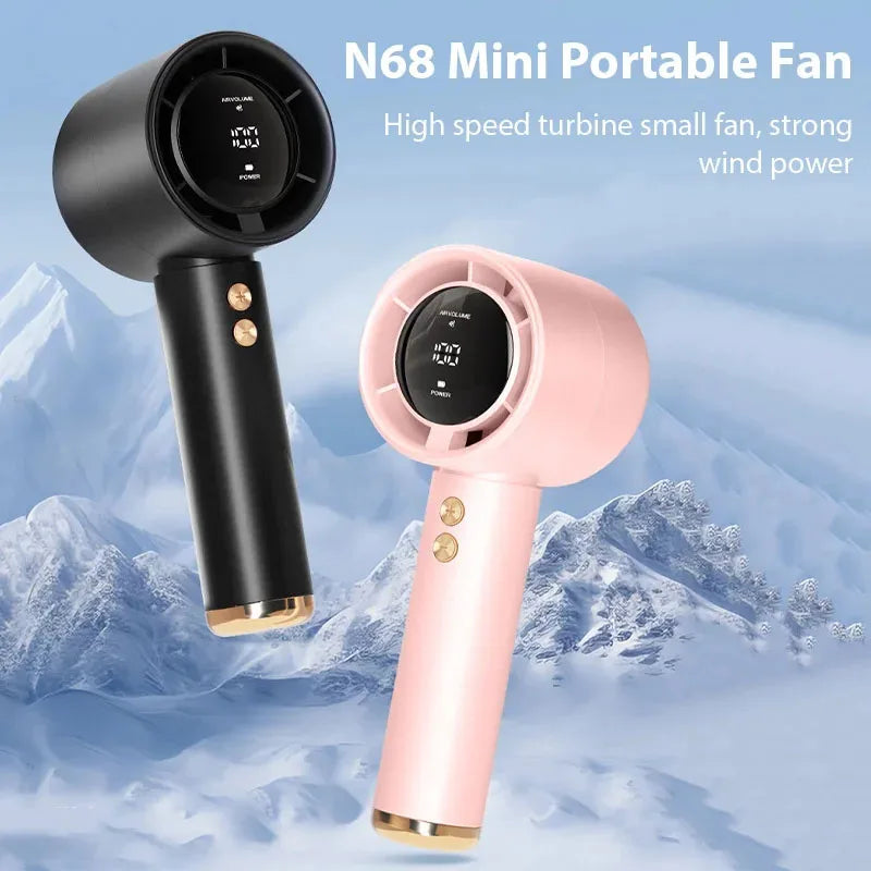 Mini Handheld Fan USB Fast Charging Portable High-Speed Mute Air Calculator Fan for Travel And Outdoor Activities