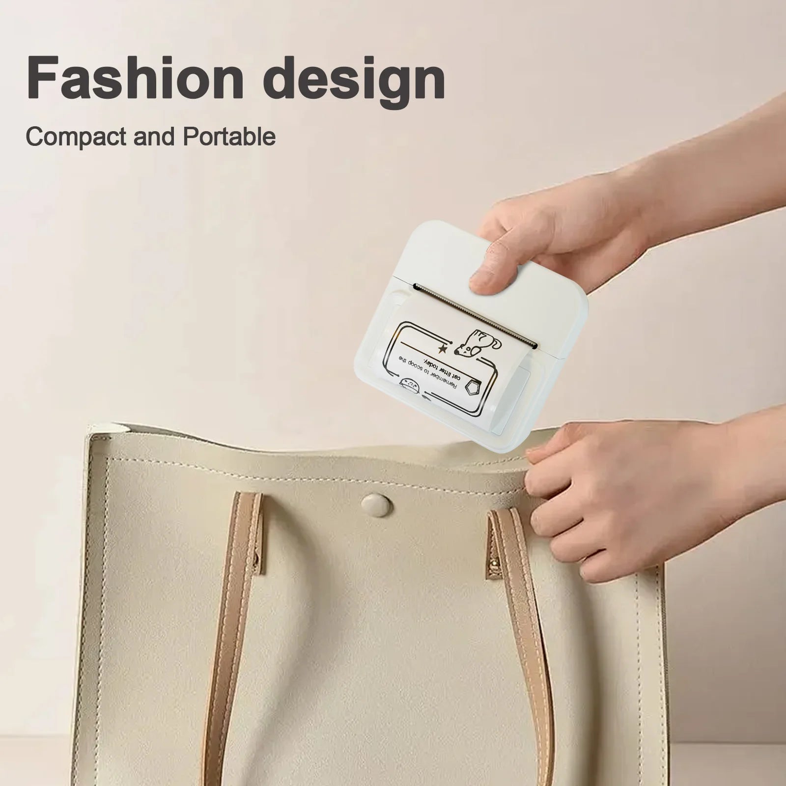 Mini Label Printer Thermal Maker Portable Wireless Bluetooth Stickers Labeller Handheld For Home Office School Machine