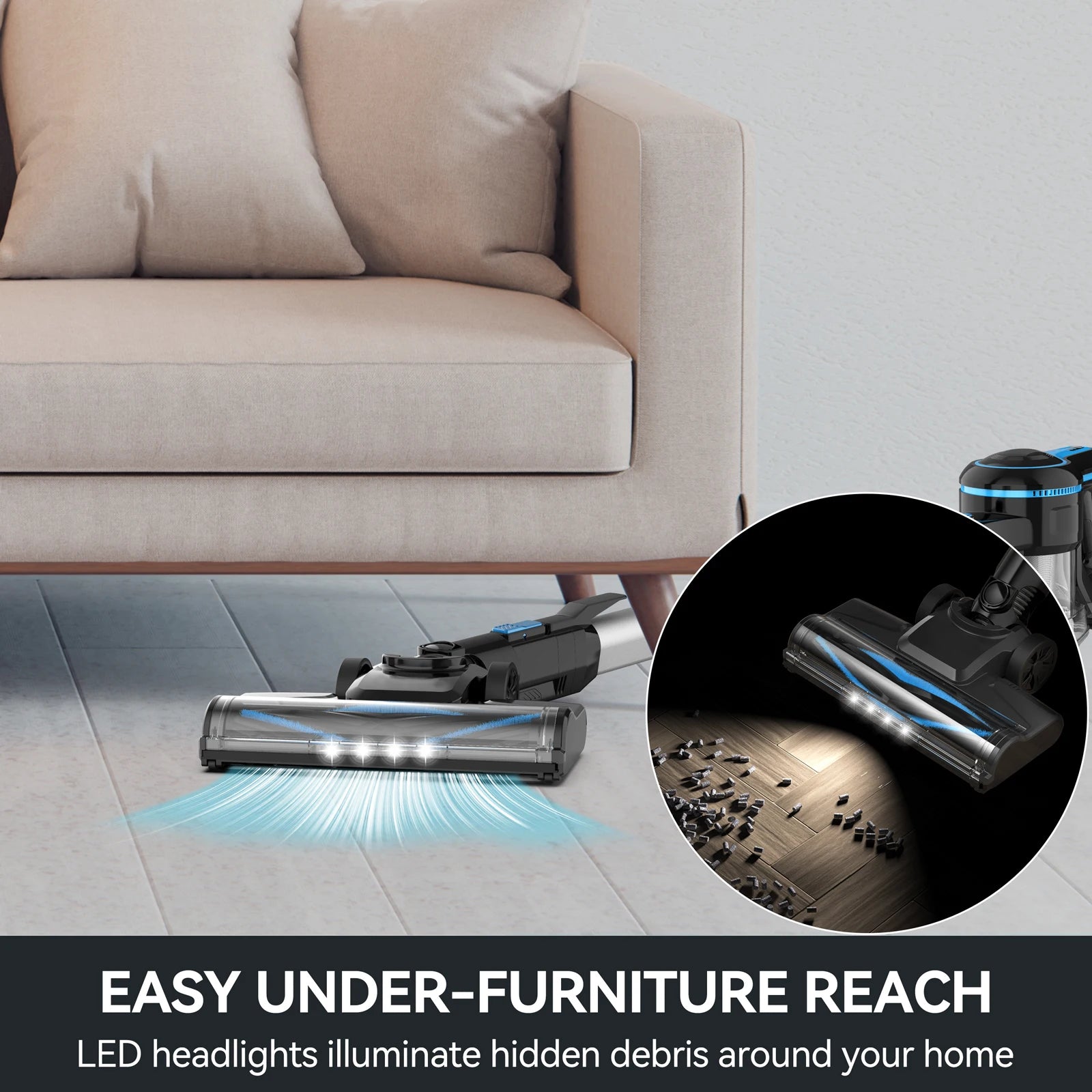 INSE N5T Cordless Vacuum Cleaner Original Accessories for N5T Vac Cleaner Battery HEPA Floor Brush Host Header Replacement Parts