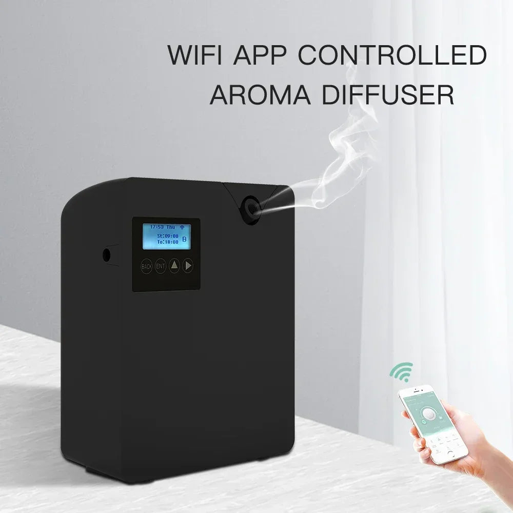 Fragrance Device for Home Hotel Waterless Aroma Diffuser 300ml WIFI Control Essential Oil Diffuser Timer Function Aromatic