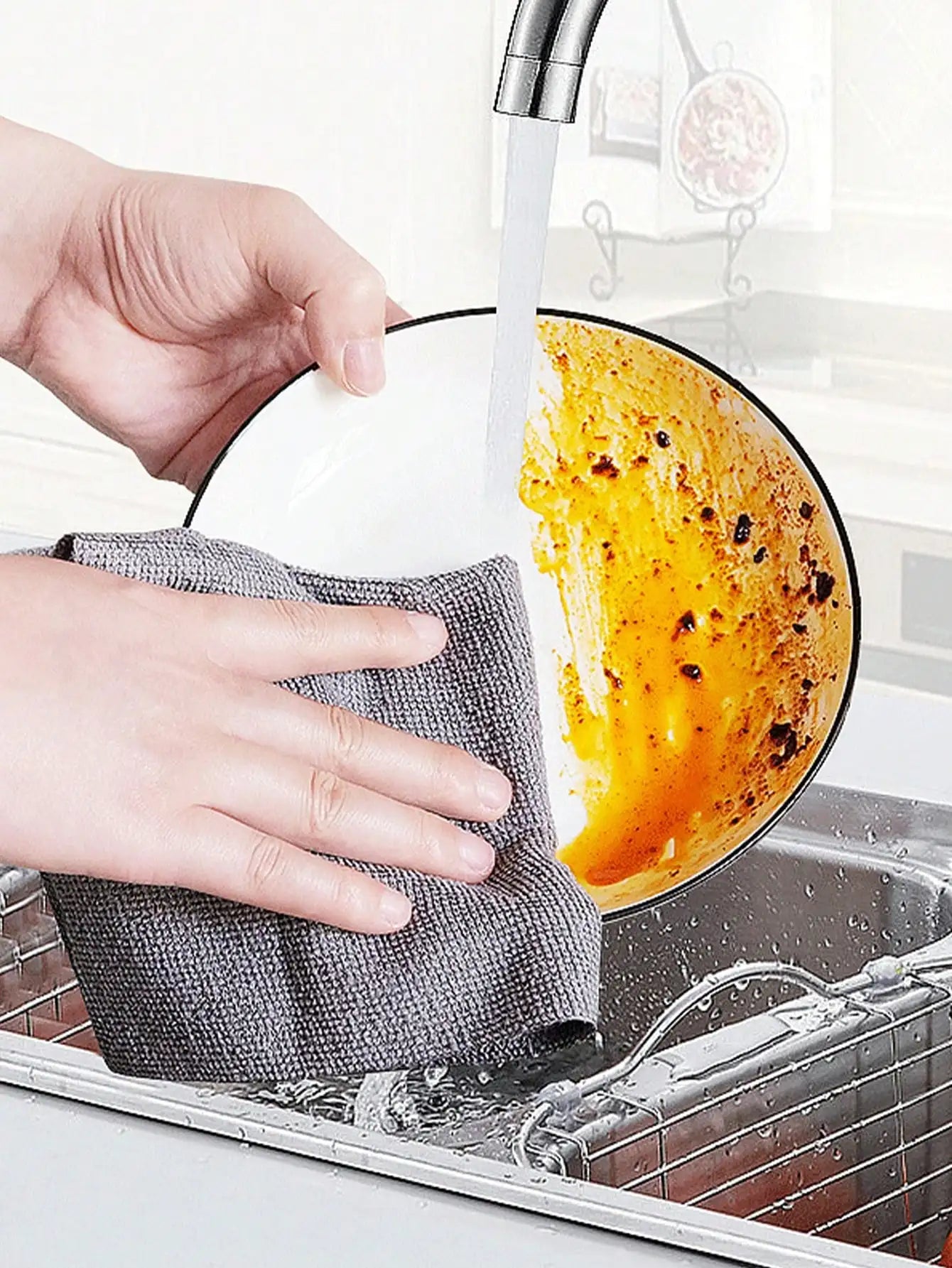 1 Roll(20/50 Sheets)Reusable Microfiber Towel Roll, Hand Tear Cleaning Towels, Washable Ultra-Fine Fiber For Car Soft Cleaning Cloth, Multipurpose Absorbent Cleaning Wipes, Dish Towel, Kitchen Rag, Lazy Rag, Cleaning Supplies