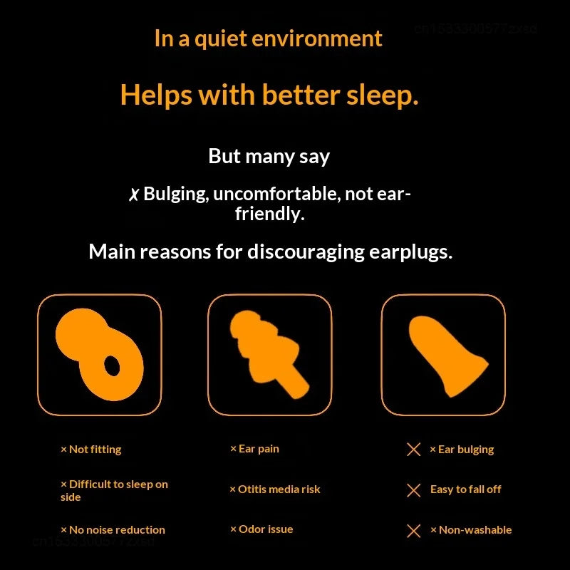Dreamlight Adaptive Noise-Canceling Earplugs Soft Comfortable Soundproofing Protection Earplugs Set Side Sleeping Artifact