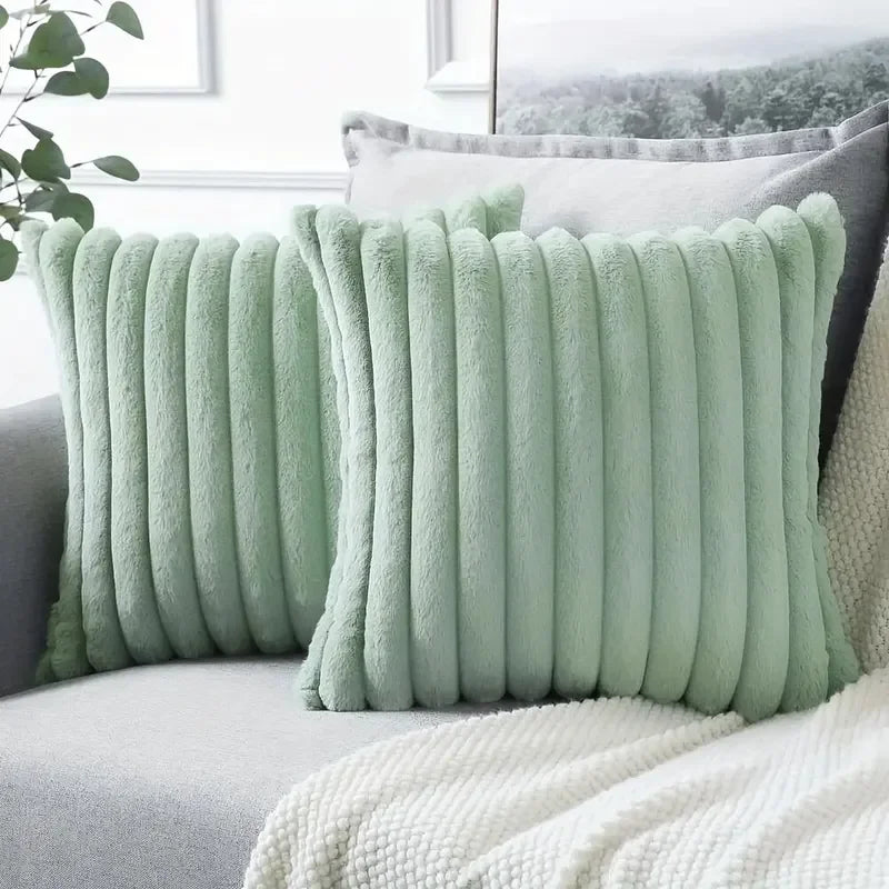 1pc Stripe Corduroy Pillow Case Creative Home Fabric PillowCushion For Sofa Bedroom Car, Home Decoration Home Decor Room Decor