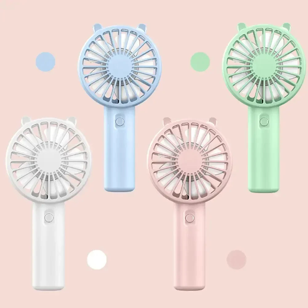 Mini USB Charging Handheld Fan Desktop Small Fan With Mobile Phone Holder Portable And Simple Outdoor Small Fan