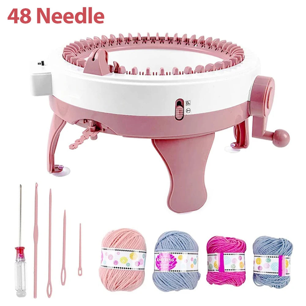 48 Needles Knitting Crochet Machine with Row Counter for Adults US
