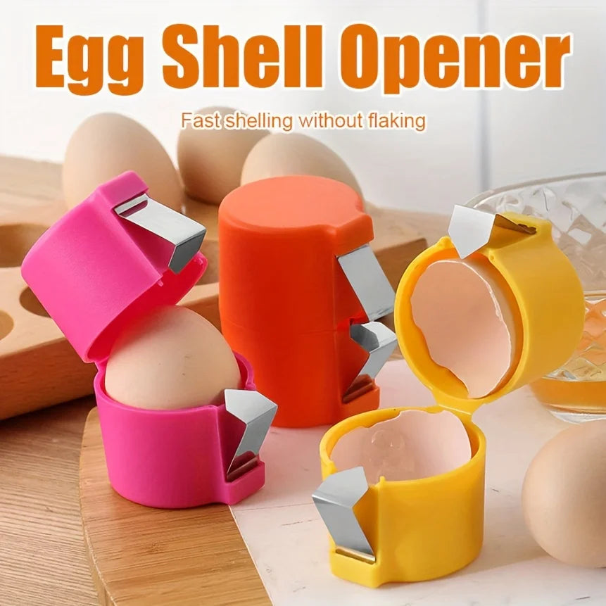 Plastic Egg Shell Opener Professional Manual Eggs Breaker Non-Stick Hand Eggshell Separator Multifunctional Kitchen Baking Tool