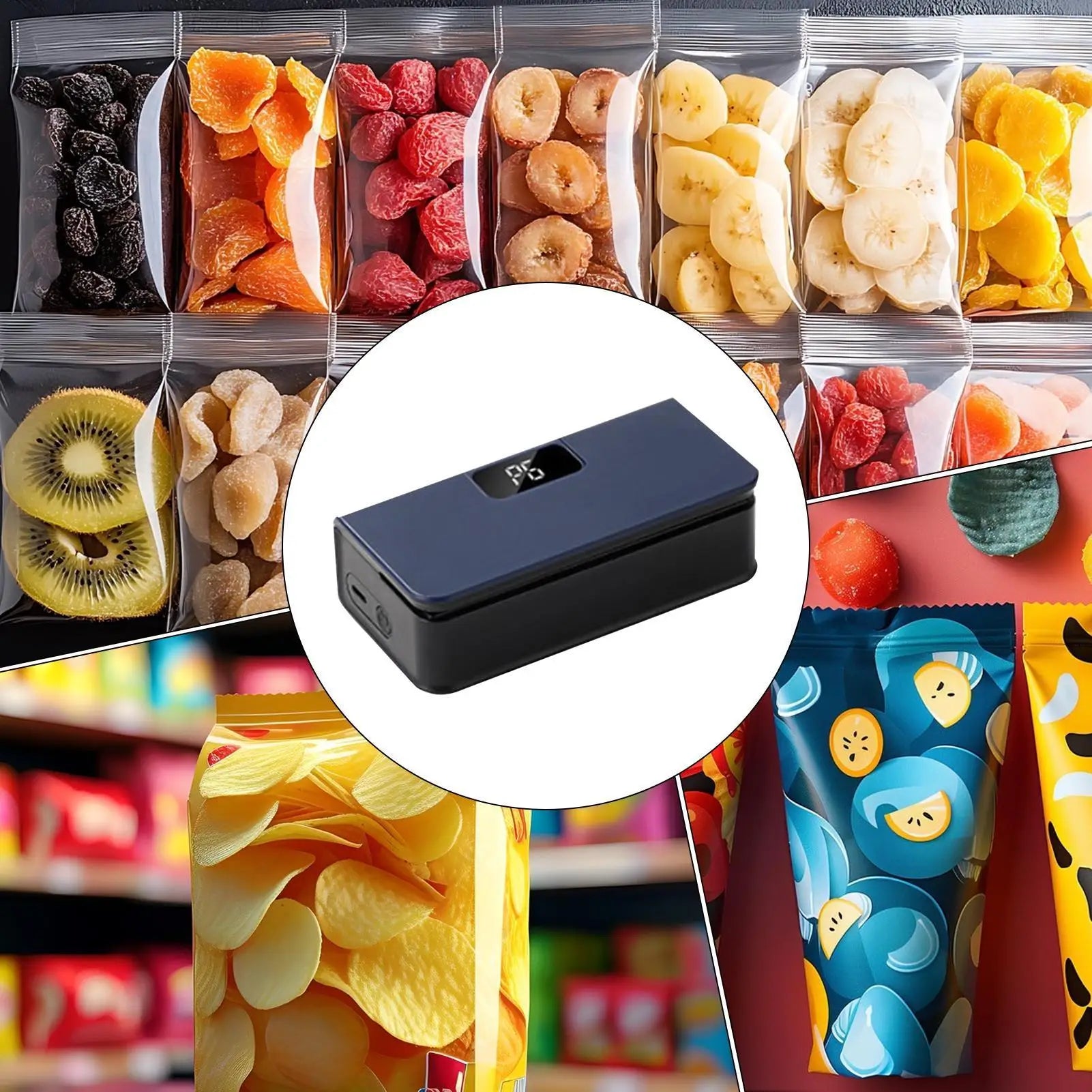Plastic Bag Sealer Mini Heat Bag Sealing Machine Rechargeable Handheld Food Packaging Heat Sealer Thermal Bags Sealing Machine