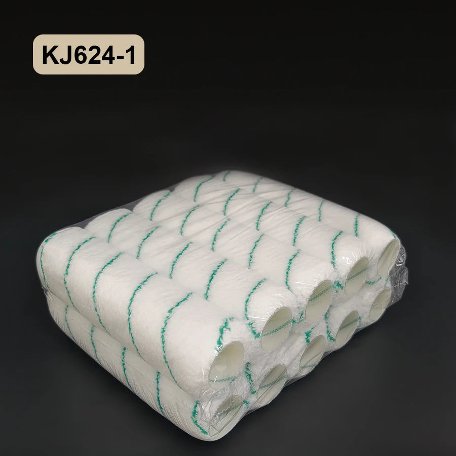 10PCS 9-inch X 1.5' Woven Microfiber Cage Paint Roller with Medium Pile