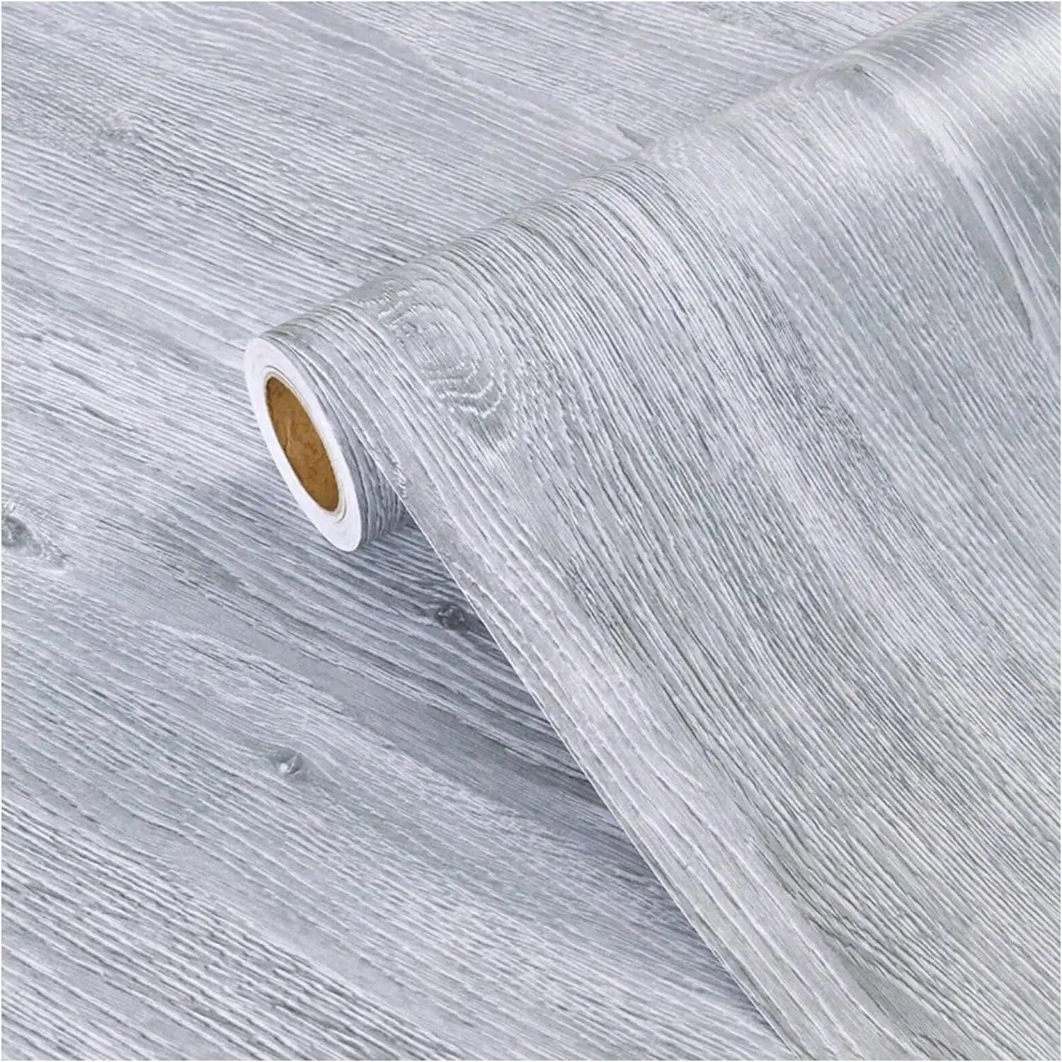 55cm Wide Self Adhesive Wood Grain Vinyl Wallpaper - Waterproof Home Decor Stickers for Door Wardrobe Cupboard Table Furniture