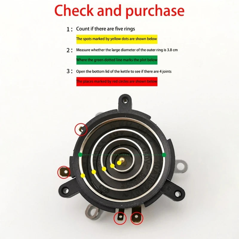 Temperature Control Connector Coupler Base for Universal Electric Kettle