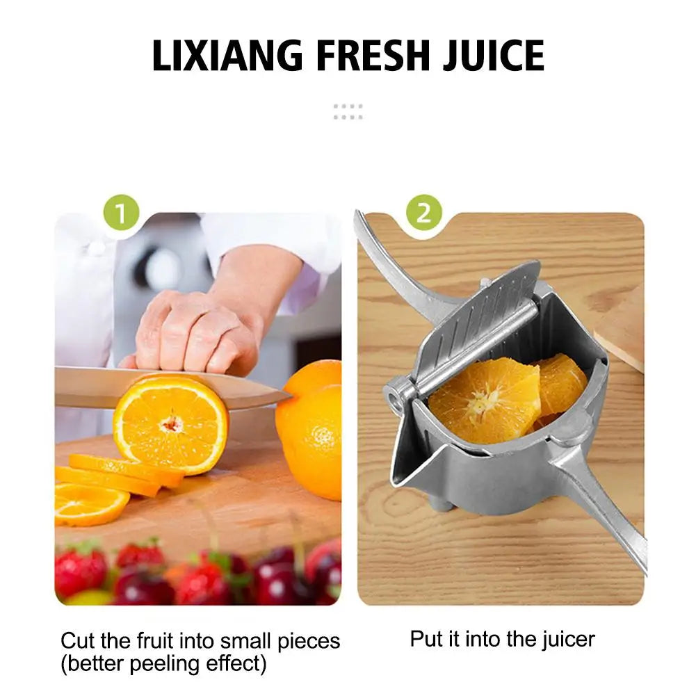2025 Manual Juice Squeezer Aluminum Alloy Hand Pressure Juicer Pomegranate Orange Lemon Sugar Cane Juice Bar Kitchen Fruit Tool