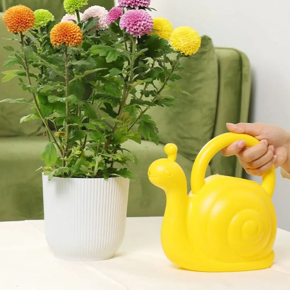 Plastic Watering Can Watering Equipment Gardening Supplies Plant Watering Pot Snail Shape Gardening Irrigation for Children