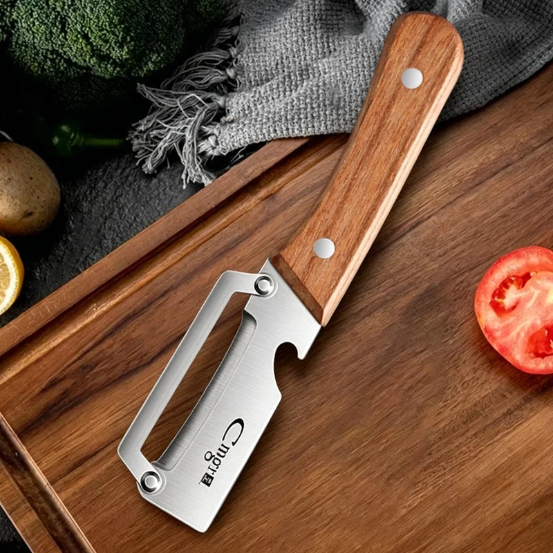 Stainless Steel Peeler for Peeling and Slicing Fruits and Vegetables Multifunctional Vegetable Peeler Kitchen Scraping Tools