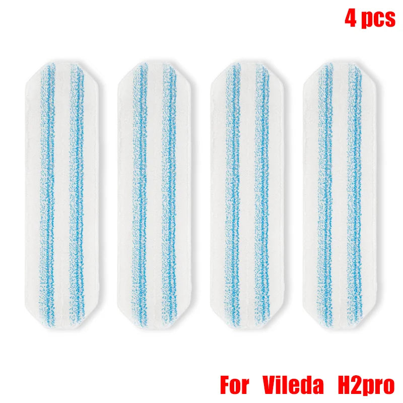 Fit For Vileda H2prO Robot Vacuum Cleaner Flat Mop Accessories 2pcs Replacement Mop Pad  Rags Home Floor Cleaning Spare Parts
