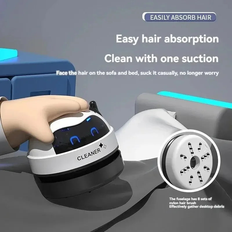 Mini Desktop Vacuum Cleaner Handheld Wireless Cleaner Portable Desktop Sweeper Office Home Cleaning Tools Pencil Eraser Crumbs