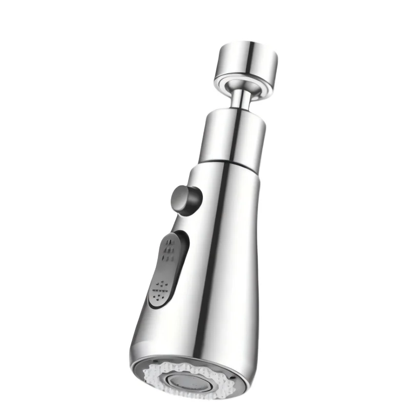 Universal 360° Rotatable Kitchen Faucet Extender Aerator Plastic Splash Filter Bubbler Nozzle for Kitchen Sink Basin