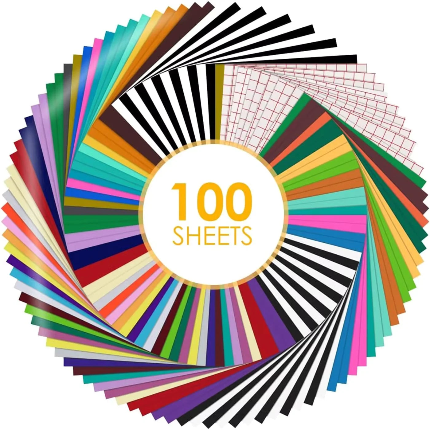 HTVRONT Permanent Vinyl - 12' X 12' Permanent Adhesive Vinyl Bundle Compatible with Cricut Cutting Machine