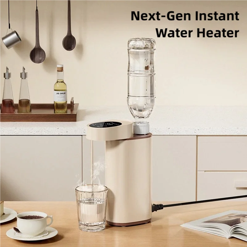 TINSOL 2000W Instant Water Heater, 3-Second Fast Heating, Portable Home Desktop Instant Water Heater with 5-Level Adjustment