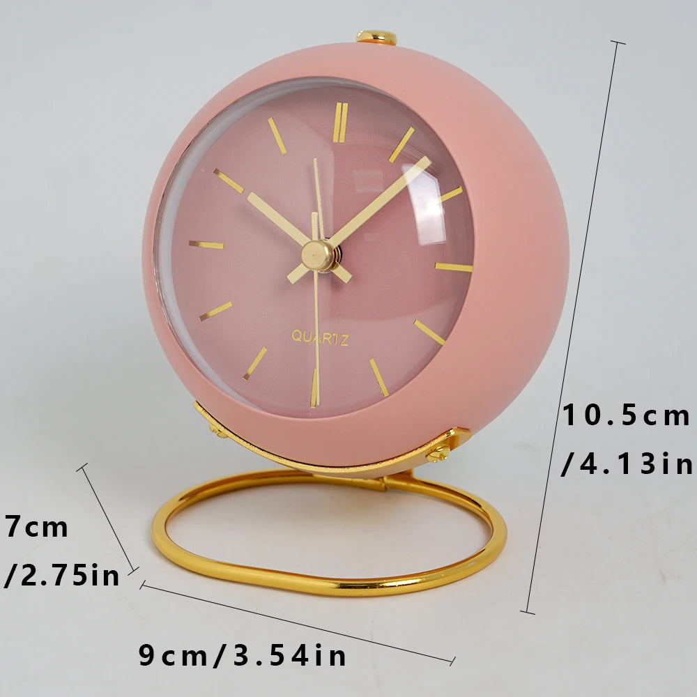 Nordic Creative Electronic Desk Clock, Minimalist Children's Alarm Clock, New Desktop Bedside Student Silent Luminous Pointer