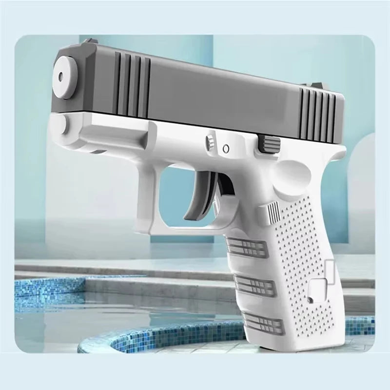 Rechargeable Electric Water Gun, Automatic & Manual Dual Mode Water Blaster, 32 FT Long Range Water Toy for Kids Adults