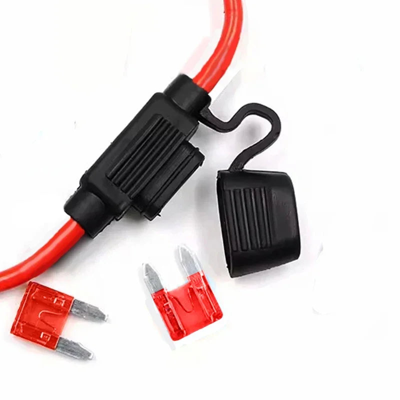 1Set Waterproof Power Socket Small Blade Type inline InLine Fuse Holders with 10A Fuse auto Car Replacement Fuses
