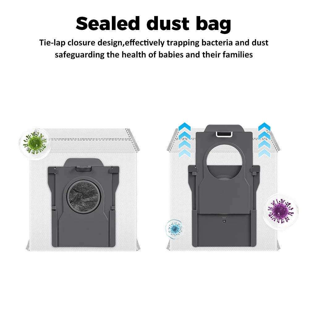 Dust Bags For Dreame L10s Pro Ultra Heat L40 Ultra X30 Ultra X40 Ultra X50 Ultra X30 Pro X40 Pro Robot Vacuum Accessories Part