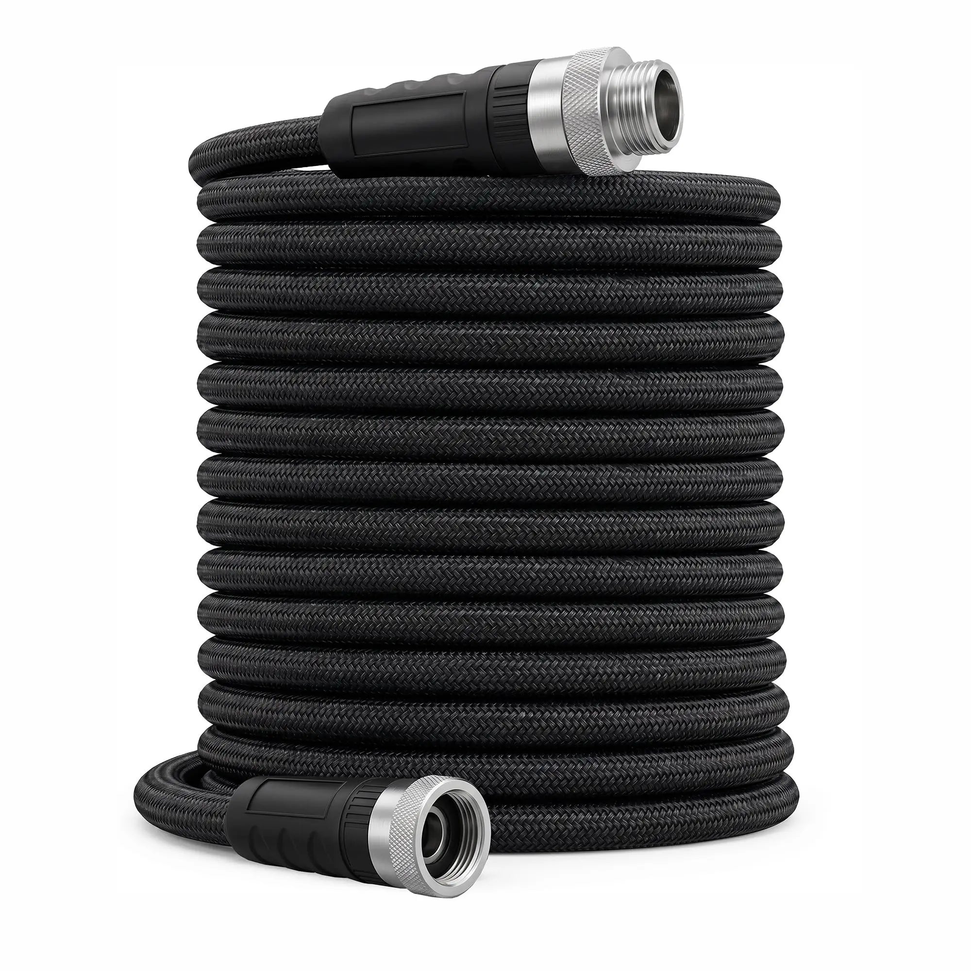 25/50/75/100 FT Non-Expandable Garden Hose, Lightweight Water Hose With TPE Inner Tube, Anti-Kink Braided Hose For Car Wash Yard Patio