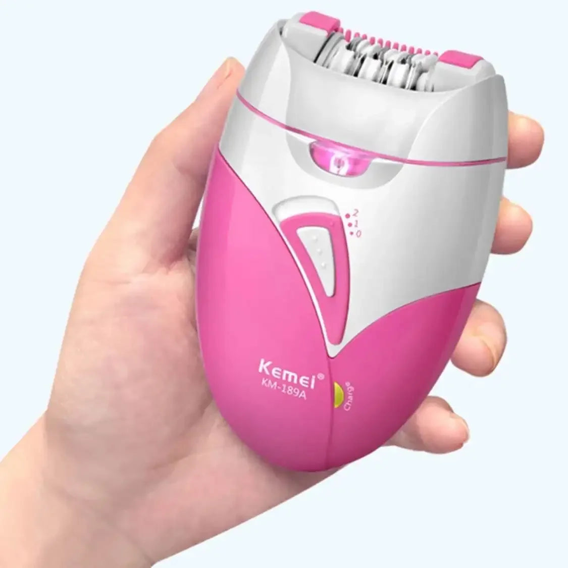 Kemei Women Epilator 2 Speed Setting Electric Hair Remover For Face，Body，Bikini Area，Arms，Legs KM-189A