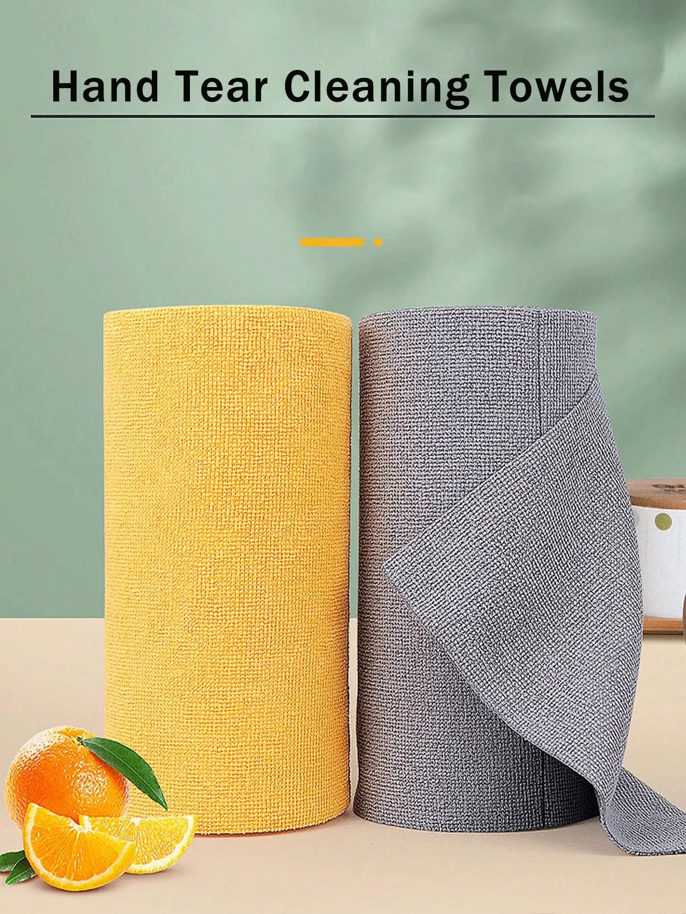 1 Roll(20/50 Sheets)Reusable Microfiber Towel Roll, Hand Tear Cleaning Towels, Washable Ultra-Fine Fiber For Car Soft Cleaning Cloth, Multipurpose Absorbent Cleaning Wipes, Dish Towel, Kitchen Rag, Lazy Rag, Cleaning Supplies
