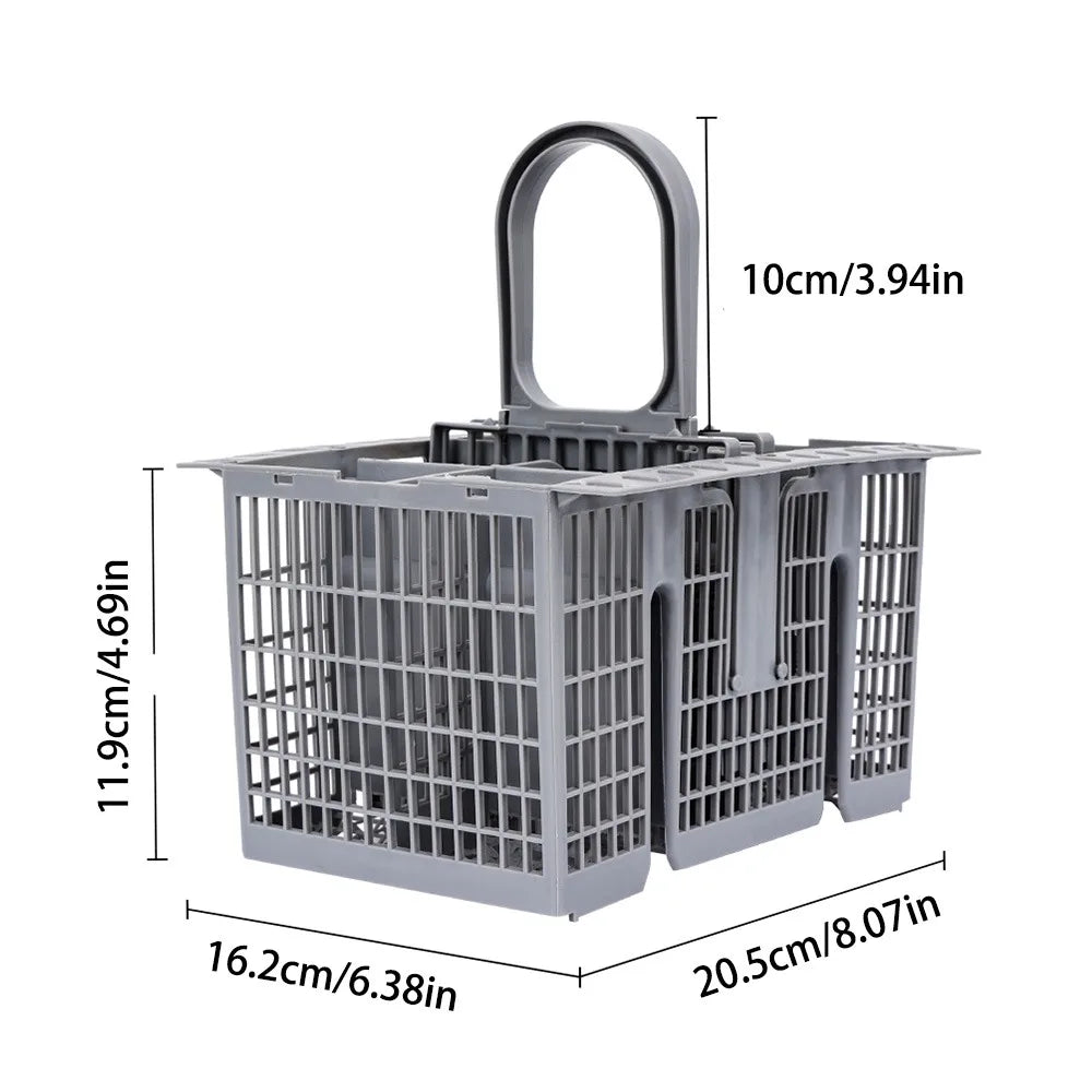 Dishwasher Cutlery Basket  for Hotpoint 99673-8729,C00257140 C00386607,Compatible with G-E, Whirl-pool, Sam-sung, BO-SCH