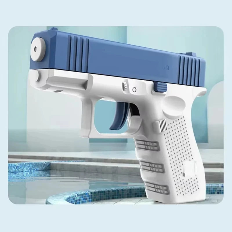 Rechargeable Electric Water Gun, Automatic & Manual Dual Mode Water Blaster, 32 FT Long Range Water Toy for Kids Adults