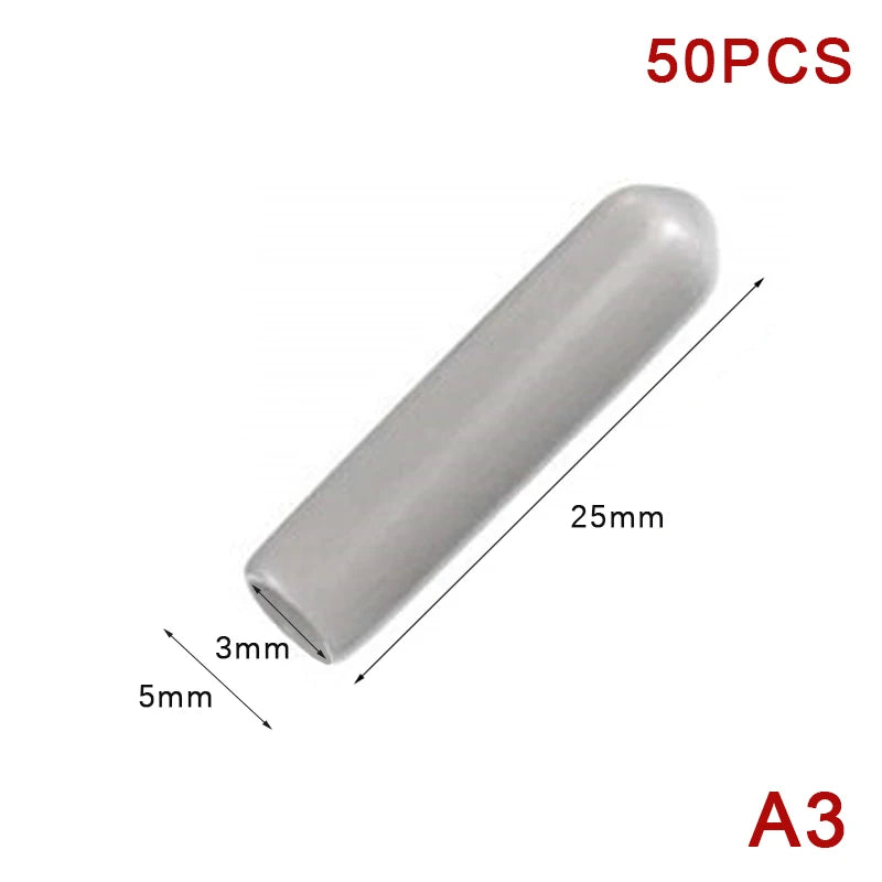 50pcs Dishwasher Rack Caps Tip Tine Cover Cap Flexible Round End Caps Protective Sleeves For Sharp Article To Prevent Collision