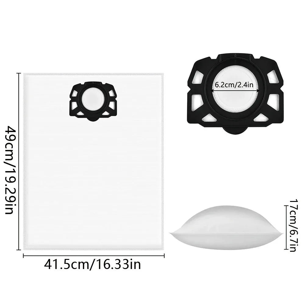 For Karcher MV4 MV5 MV6 WD4 WD5 WD6 Vacuum Cleaner Spare Parts Dust Bags HEPA Filter Replacement Parts