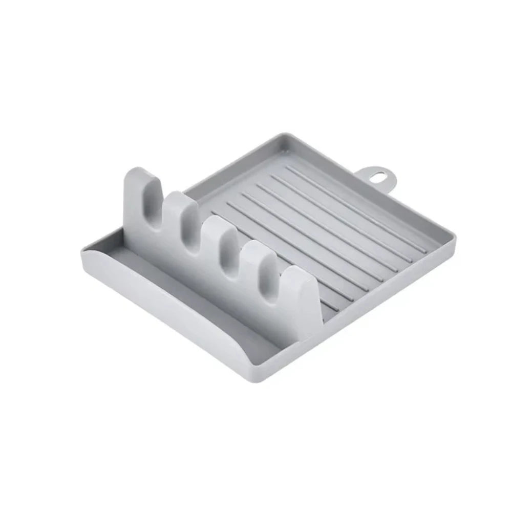 Kitchen Spatula Rack Pot Lid Rack Shelves Countertop Shovel Spoon Shelf Soup Spoon Pad Put Soup Spoon Chopsticks Holder