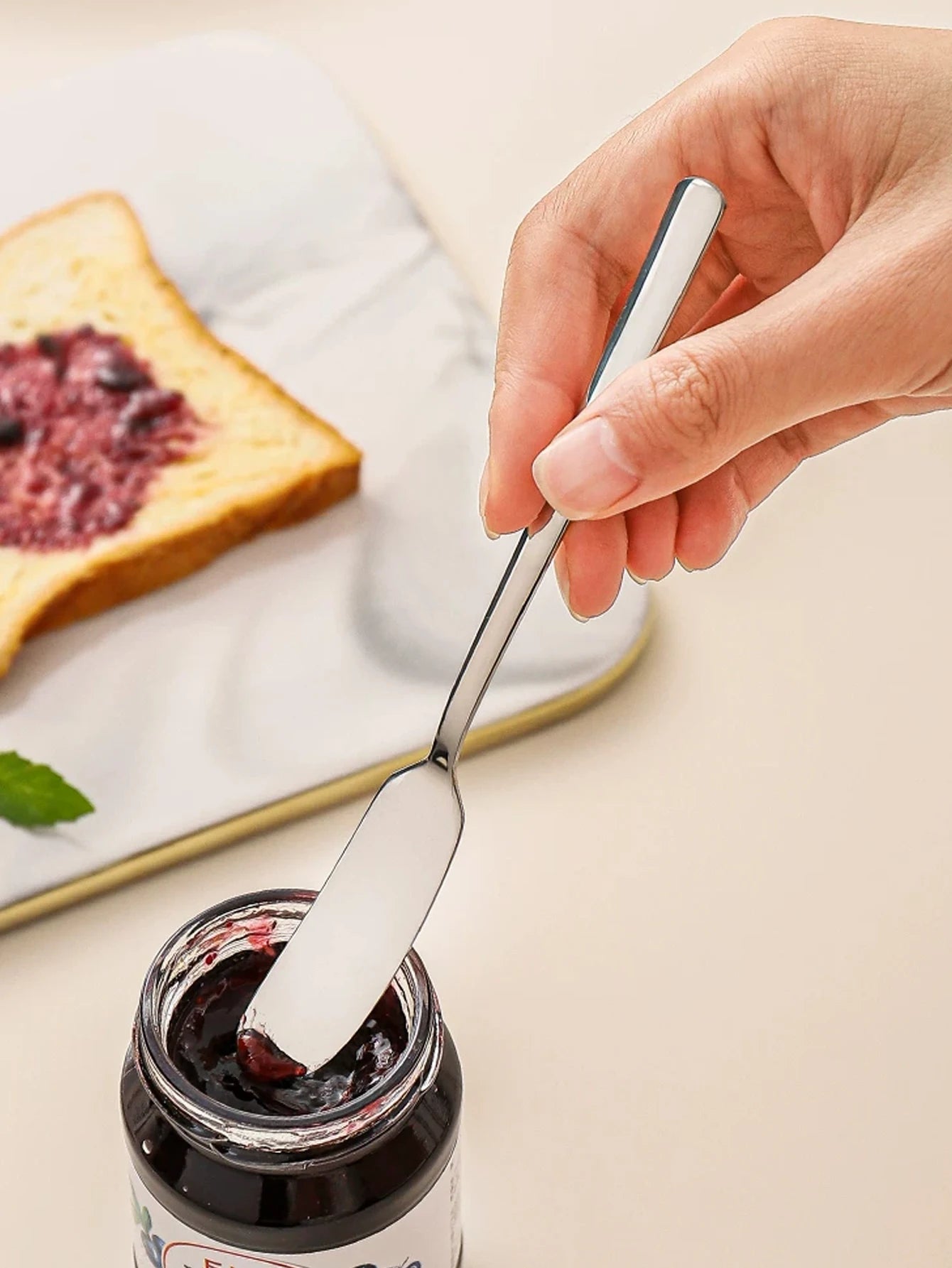6pcs/2pcs, butter knife, stainless steel butter knife, cheese spreader, kitchen butter shovel, multifunctional butter shovel