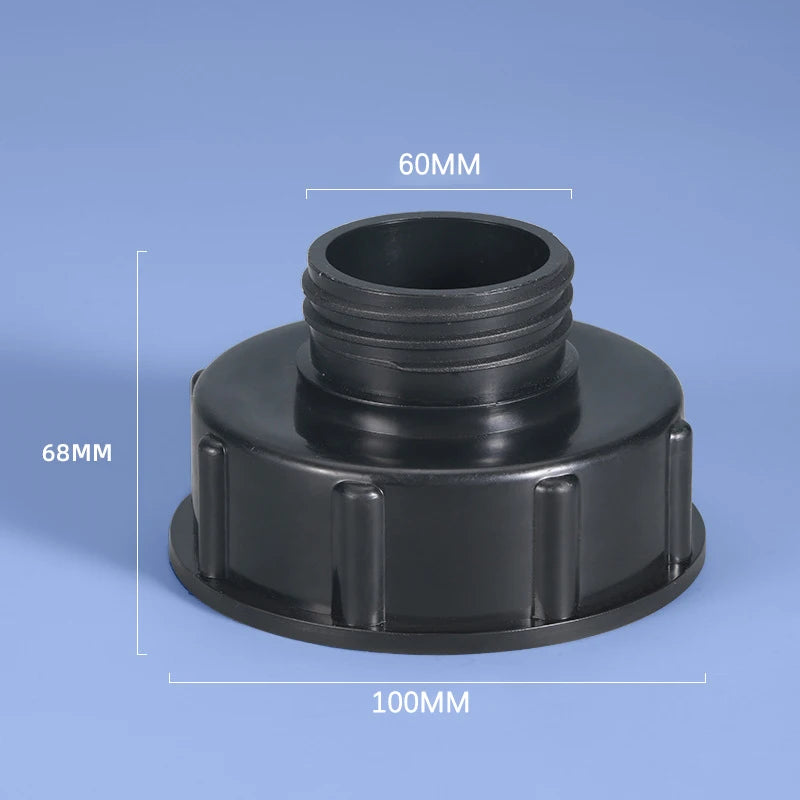 SUSU 1PC IBC Adapter S100xS60 To Dn100 Reduce S60 IBC Tank Connector Adapter Ton Barrel Accessories Valve Adapter